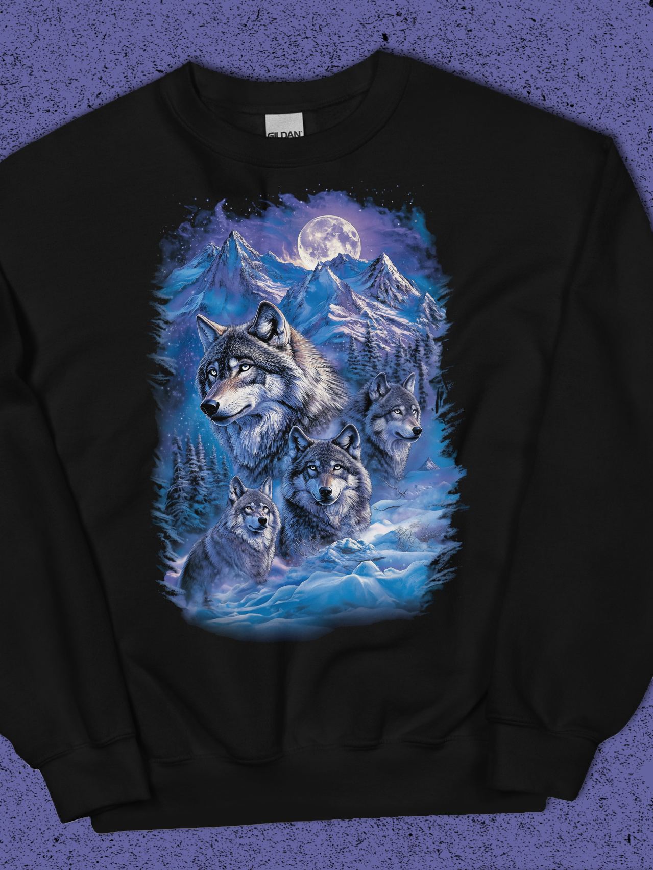 Vintage Style Wolf Sweatshirt